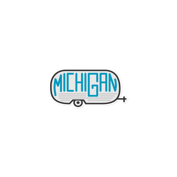 Michigan Camper Bubble-free Sticker