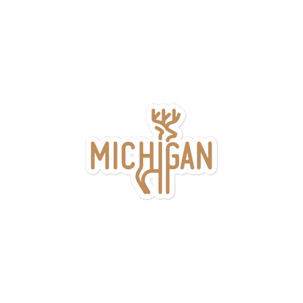 Michigan Buck Bubble-free Stickers - Image 2