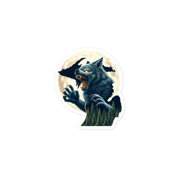 Michigan Dogman Bubble-free Sticker - Image 2