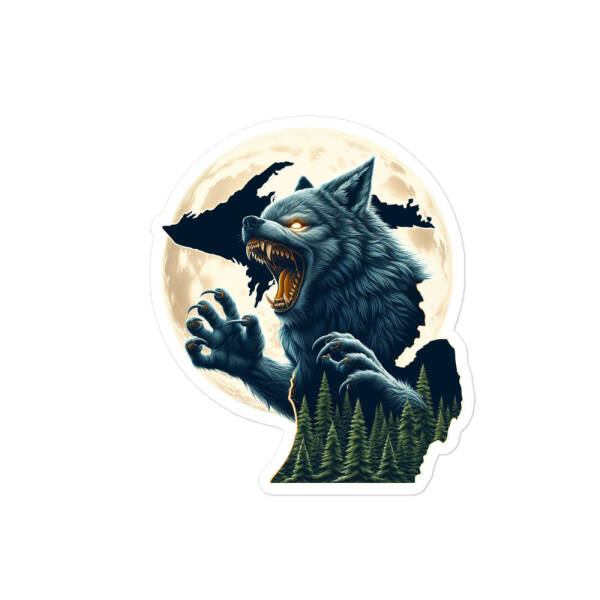 Michigan Dogman Bubble-free Sticker - Image 3