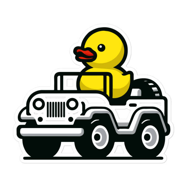 Jeep Duck Sticker - Image 3