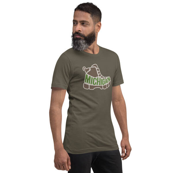 Michigan Hiker Unisex T-shirt - Image 4