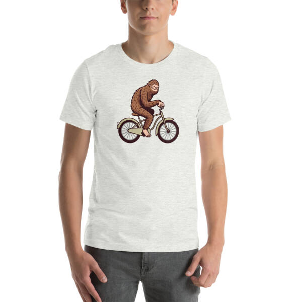 Bigfoot on a Bike Unisex T-shirt - Image 13