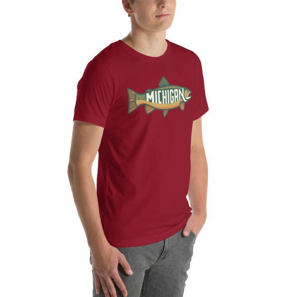 Michigan Trout Unisex T-shirt - Image 8