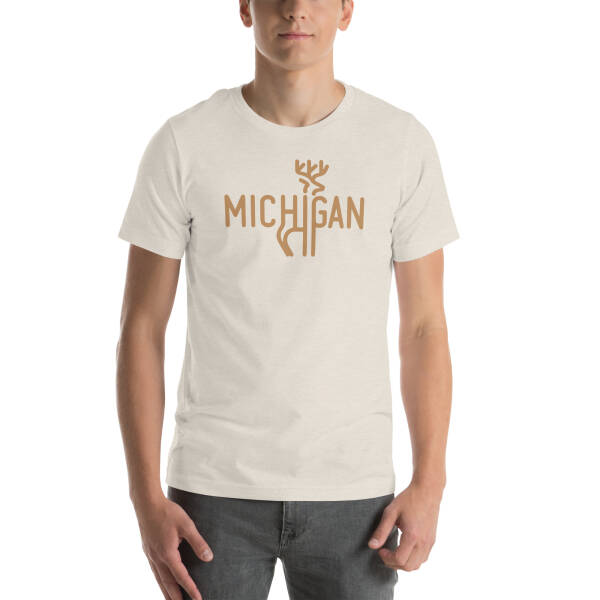 Michigan Deer Unisex T-shirt - Image 7