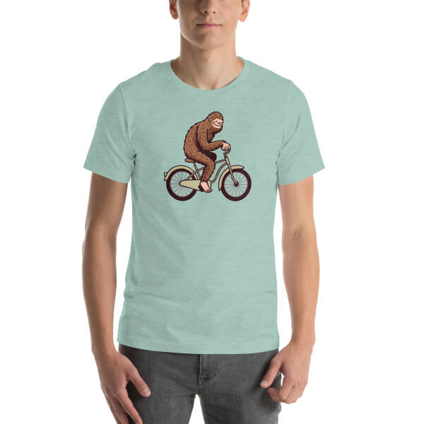 Bigfoot on a Bike Unisex T-shirt - Image 7