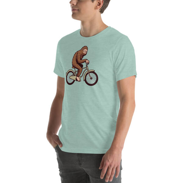 Bigfoot on a Bike Unisex T-shirt - Image 10