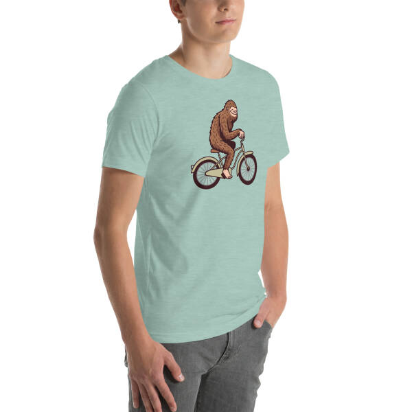 Bigfoot on a Bike Unisex T-shirt - Image 12