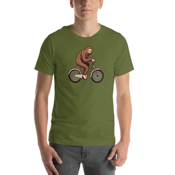 Bigfoot on a Bike Unisex T-shirt