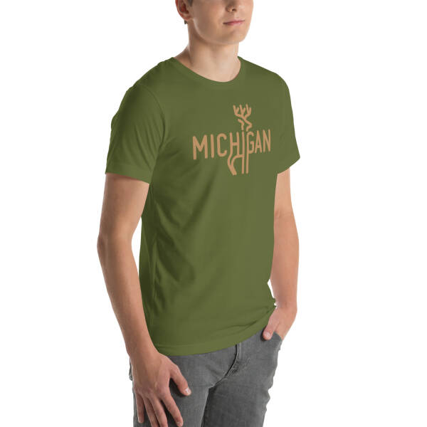 Michigan Deer Unisex T-shirt - Image 6