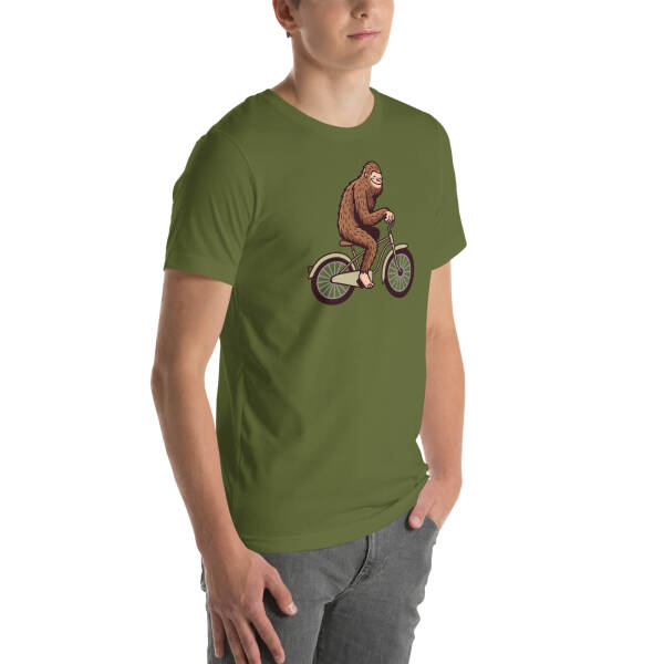 Bigfoot on a Bike Unisex T-shirt - Image 6