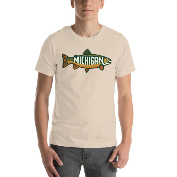 Michigan Trout Unisex T-shirt - Image 63