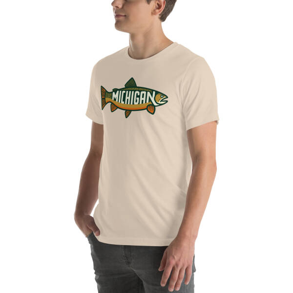 Michigan Trout Unisex T-shirt - Image 66