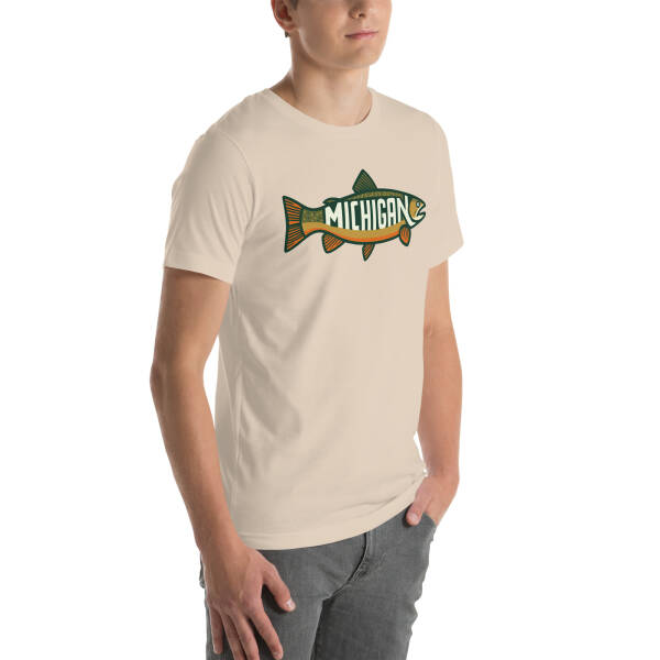 Michigan Trout Unisex T-shirt - Image 68