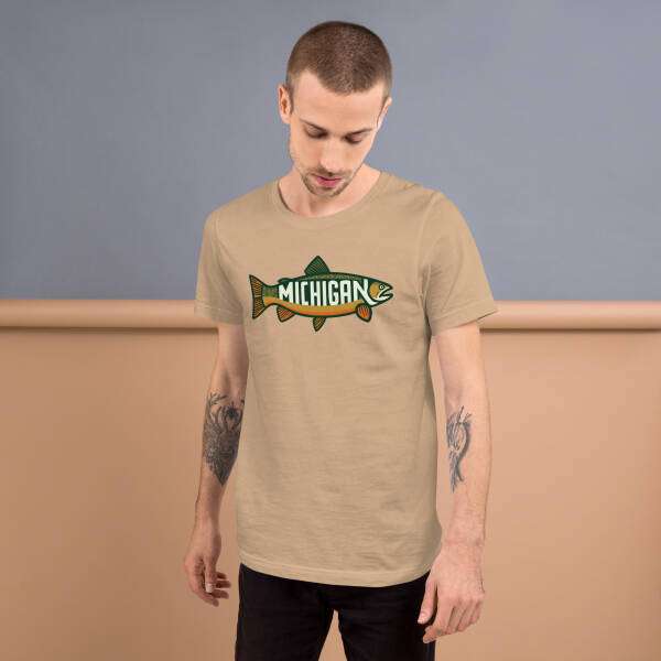 Michigan Trout Unisex T-shirt - Image 2