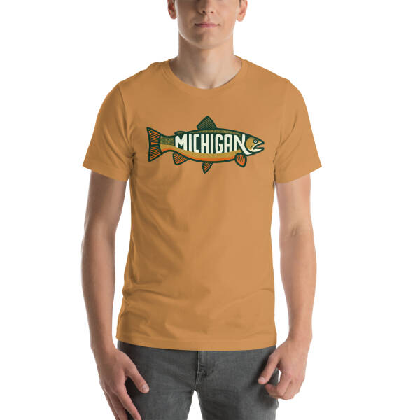 Michigan Trout Unisex T-shirt - Image 51