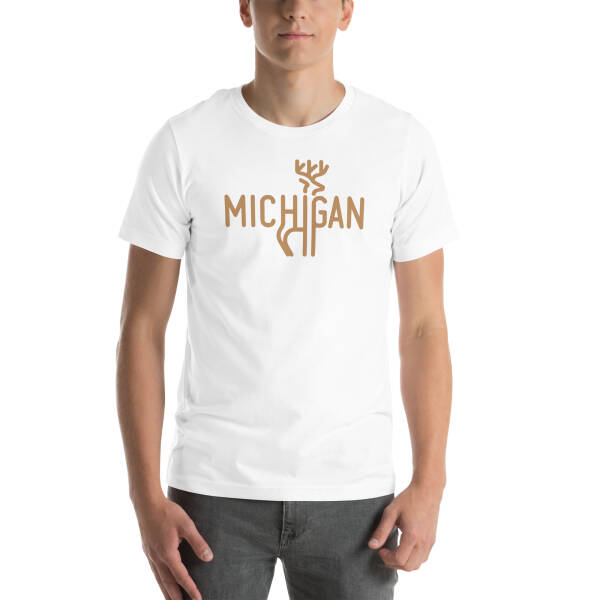 Michigan Deer Unisex T-shirt - Image 13